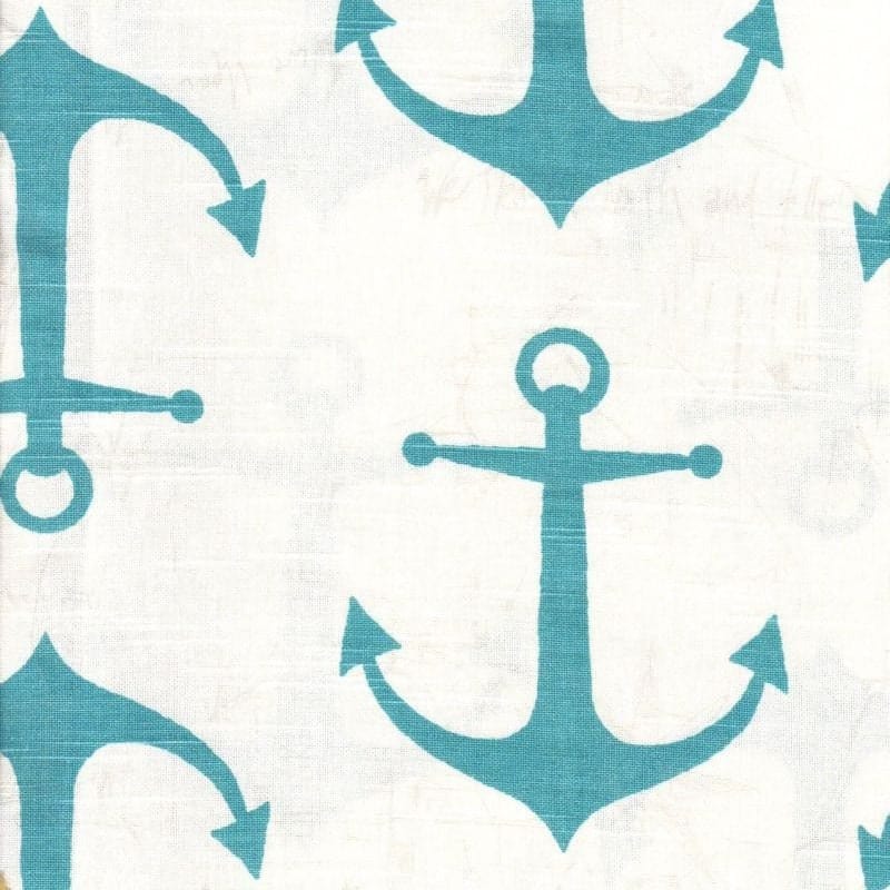 Rockin Cushions Rocking Chair Cushion Turquoise Blue Anchors Adjustable Rocking Chair Cushion